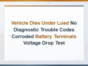 Corroded Battery Terminals Cause Voltage Drop